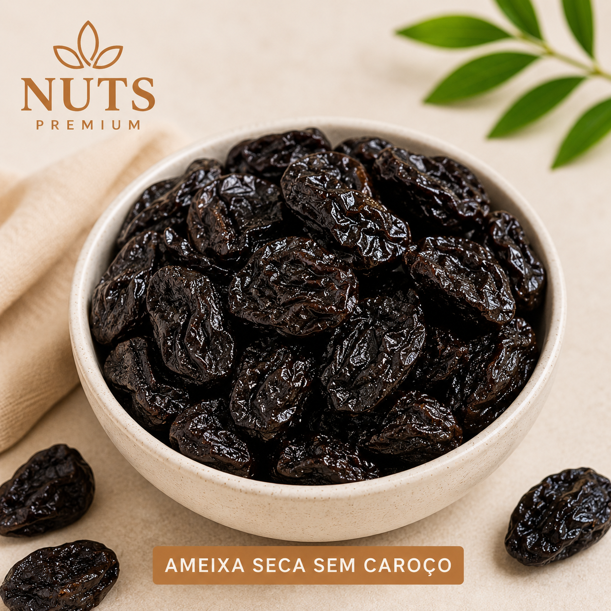 Ameixa seca sem caroço