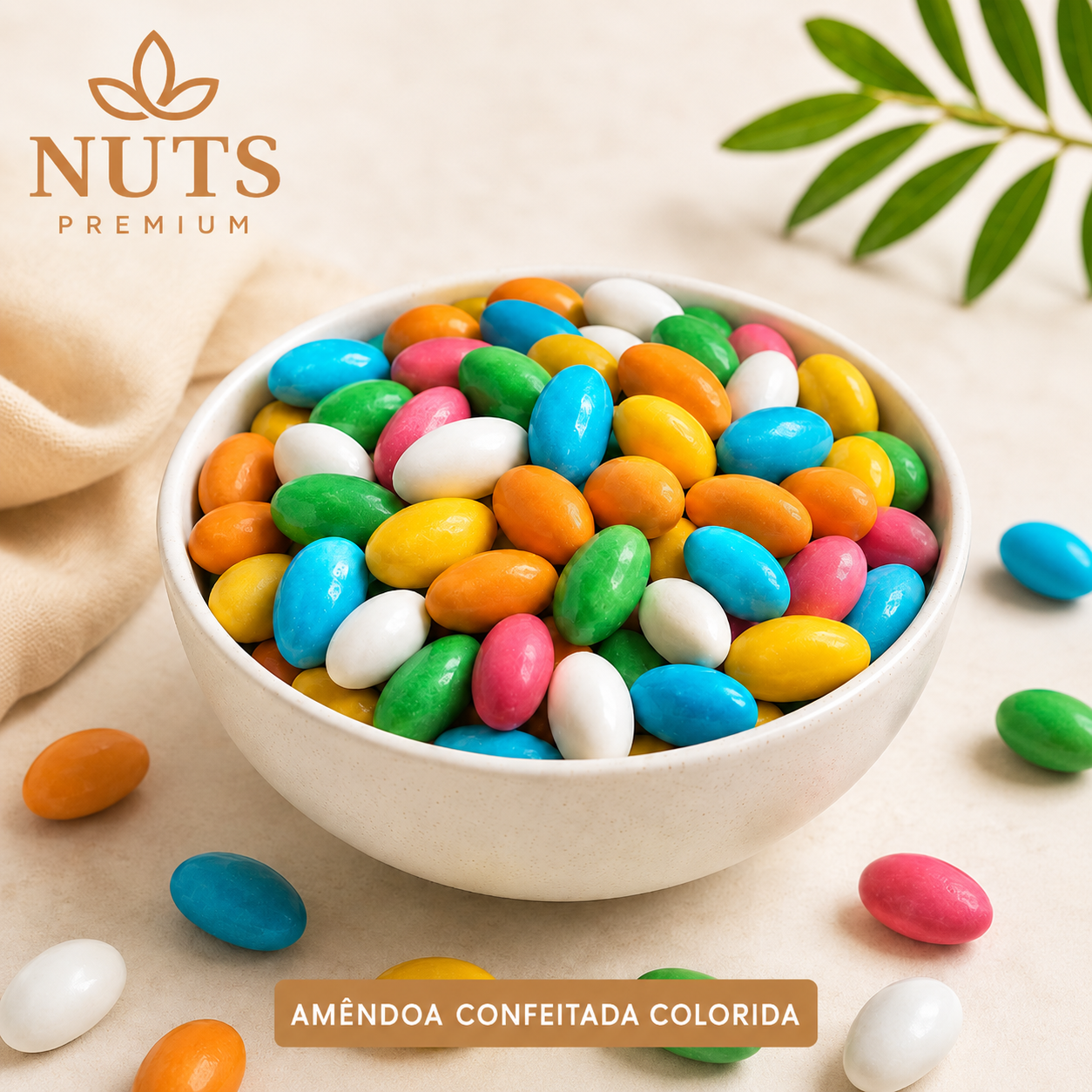 Amêndoa Confeitada Colorida