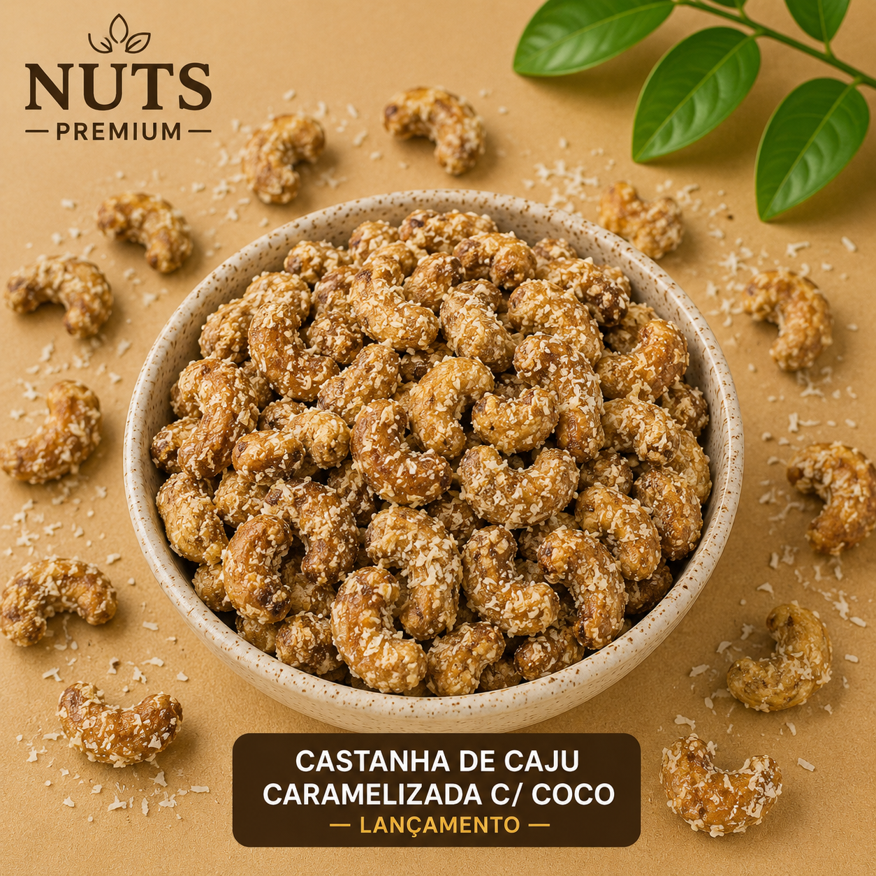 Castanha de Caju Caramelizado C/ Coco